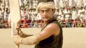 Lagaan cricket match scene